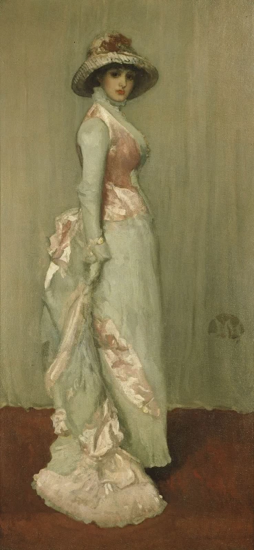 Ames McNeill Whistler - Armonia in rosa e grigio, Ritratto di Lady Meux, Collezione Frick